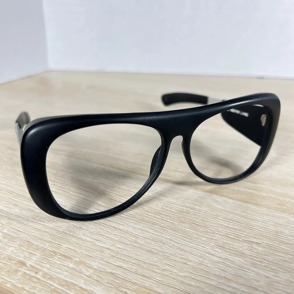 Vintage Japan Oculens Oversized Sunglasses Frames ONLY Matte Black 60-16-146